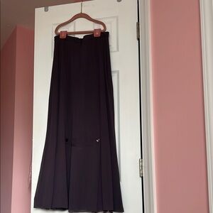 Purple Pleated Skirt